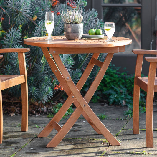 Valencia Outdoor Round Folding Table