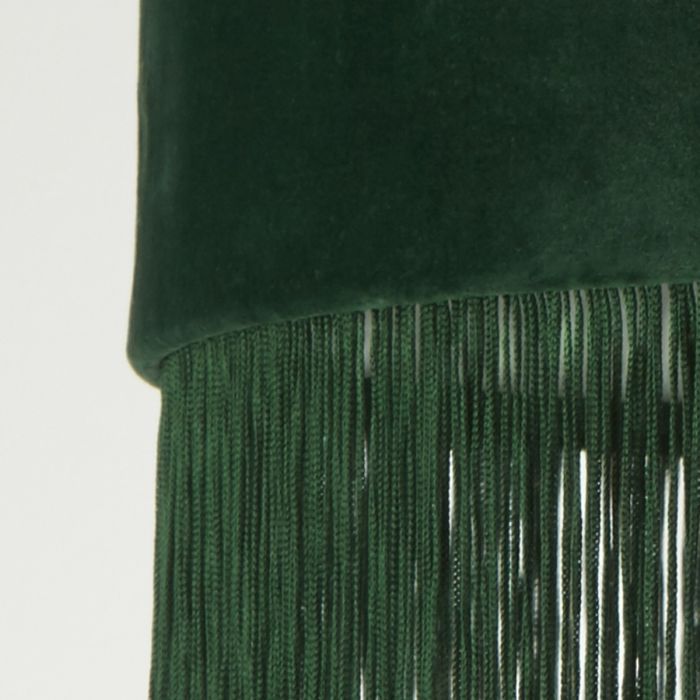 Velvet Fringe Emerald Green Light Shade