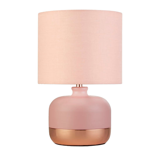 Pink & Copper Table Lamp