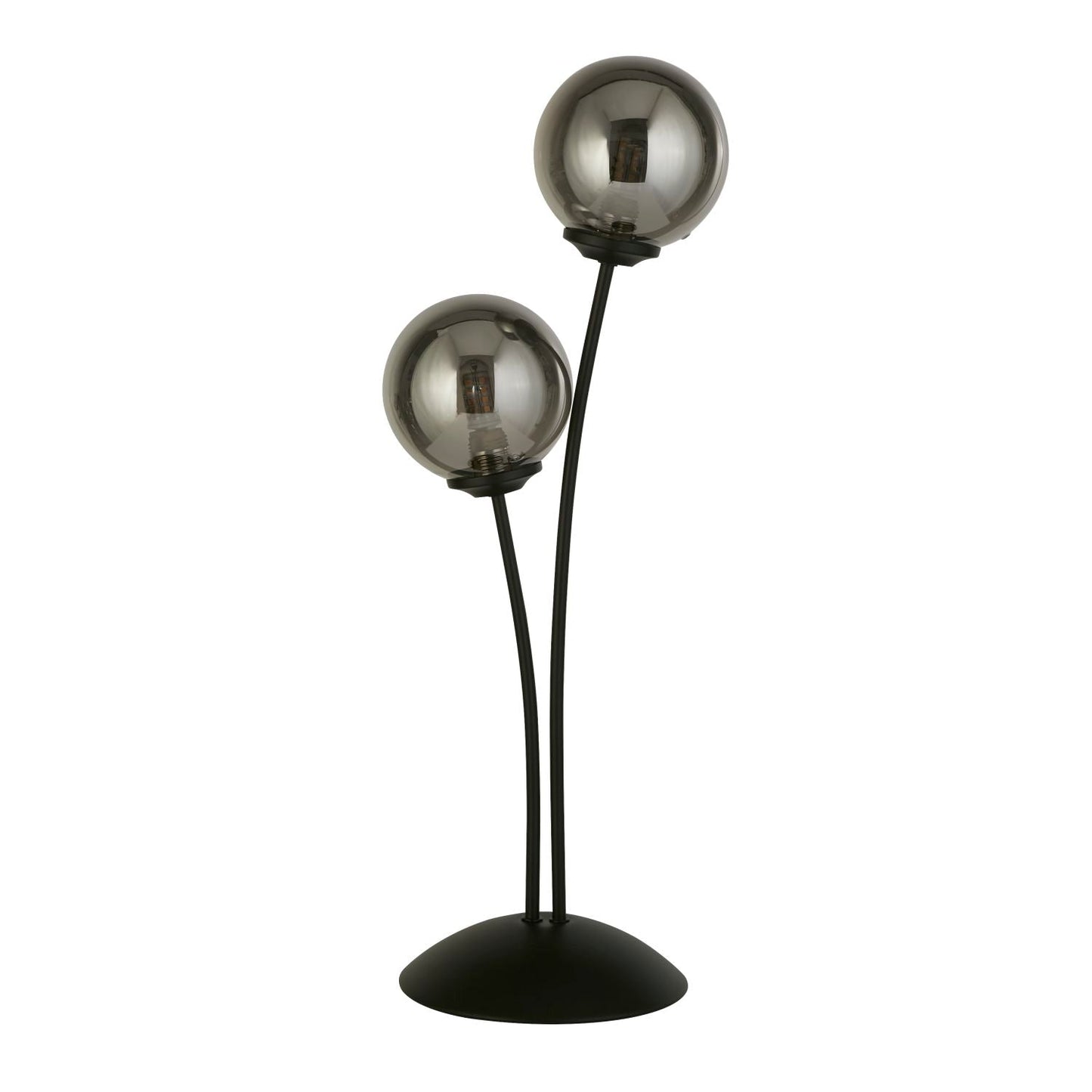 Smoke And Black 2 Light Table Lamp