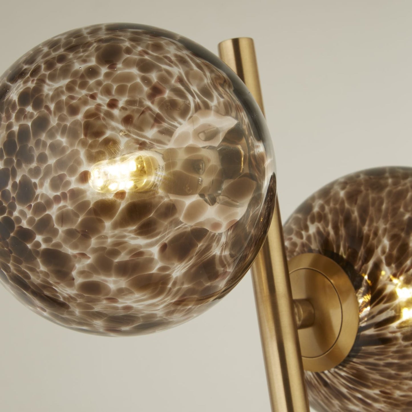 Tortoise Glass Duo Table Lamp