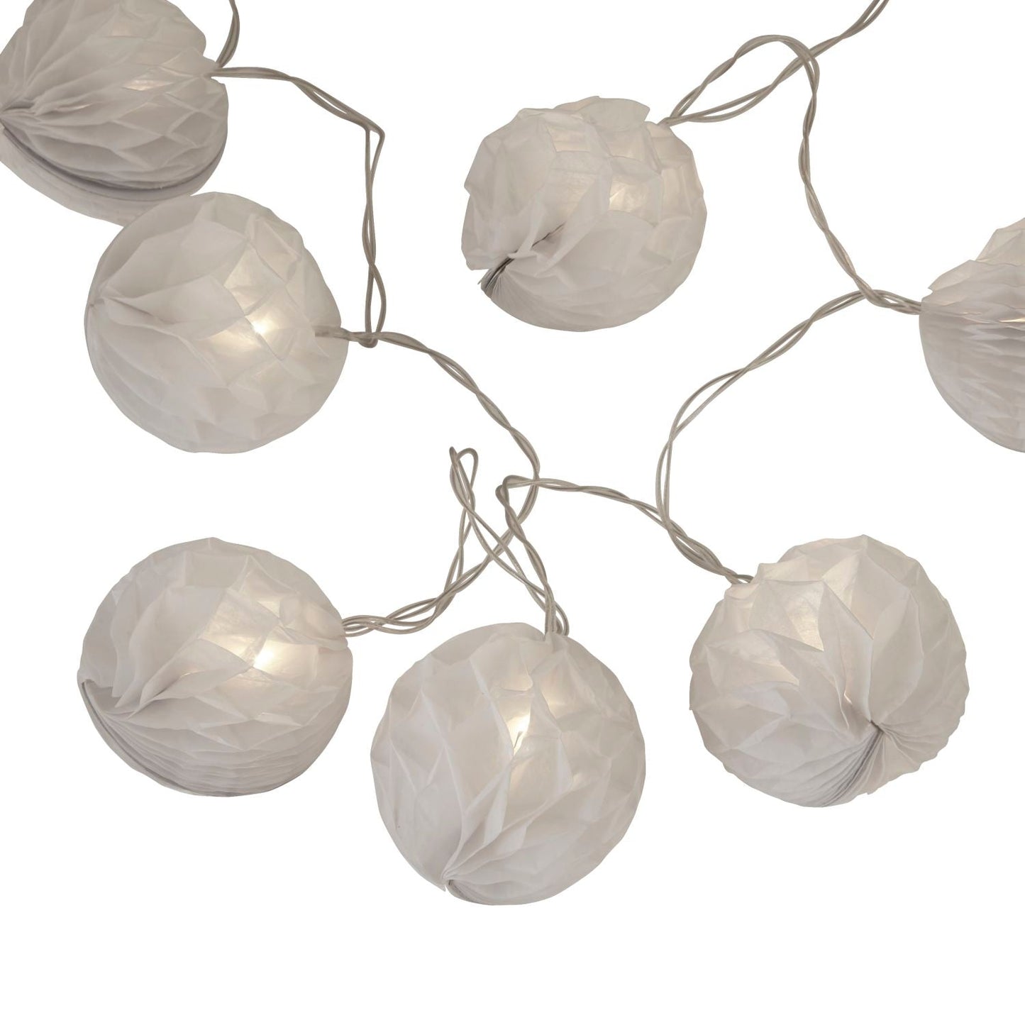 White Paper Shade String Lights