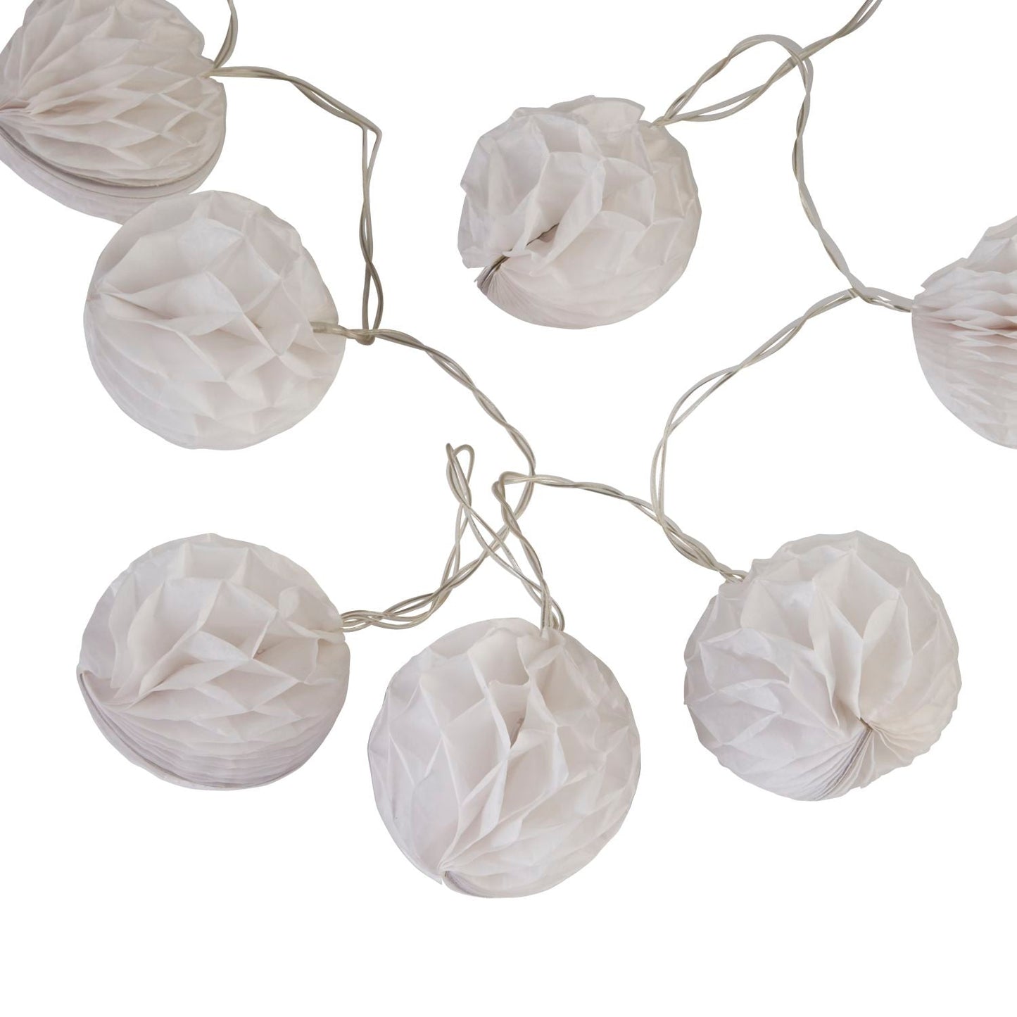 White Paper Shade String Lights