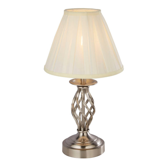 Satin Silver Touch Table Lamp