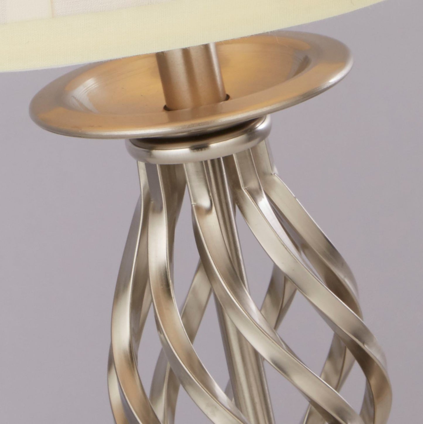 Satin Silver Touch Table Lamp