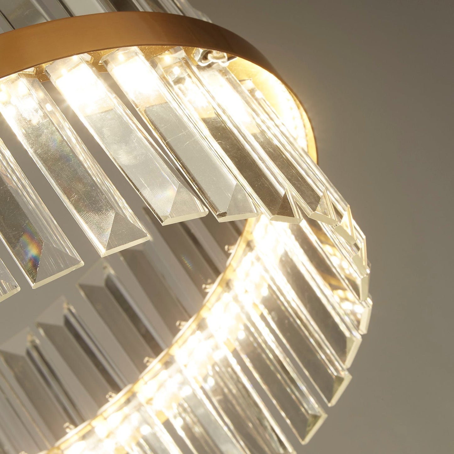 Glass Trim LED Pendant Ceiling Light