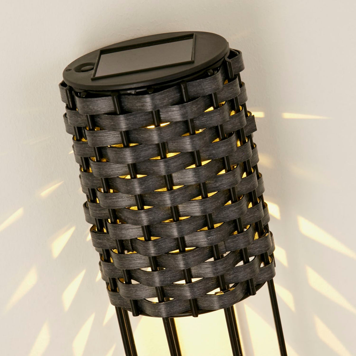 Solar Rattan Stake Rattan Solar Stake Light - Set Of 2 – Julian Charles Home