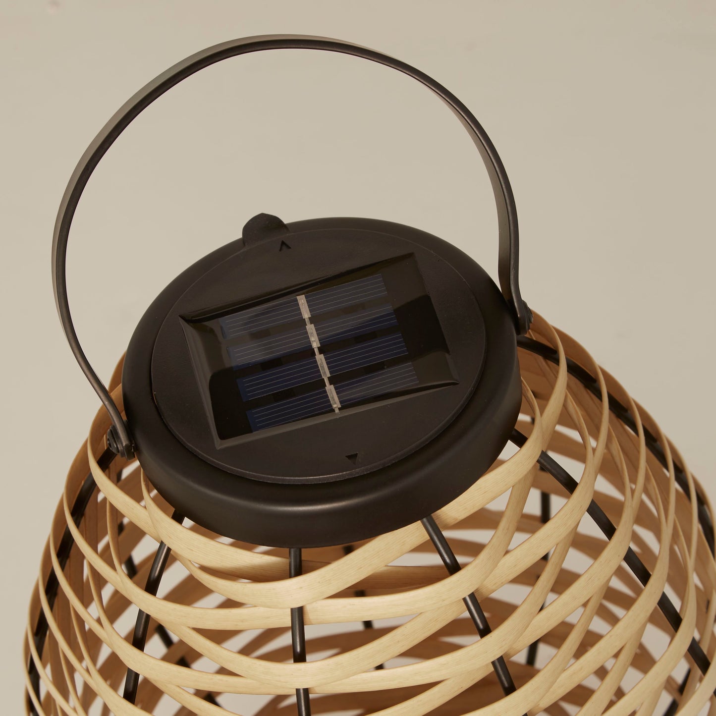 Rattan Weave Solar Lantern