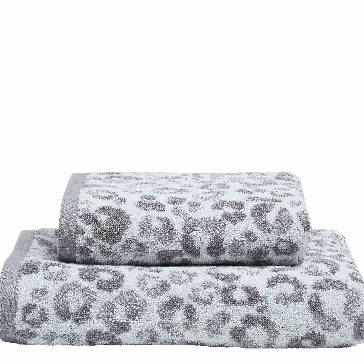 Animal Print 550gsm Grey Cotton Towels