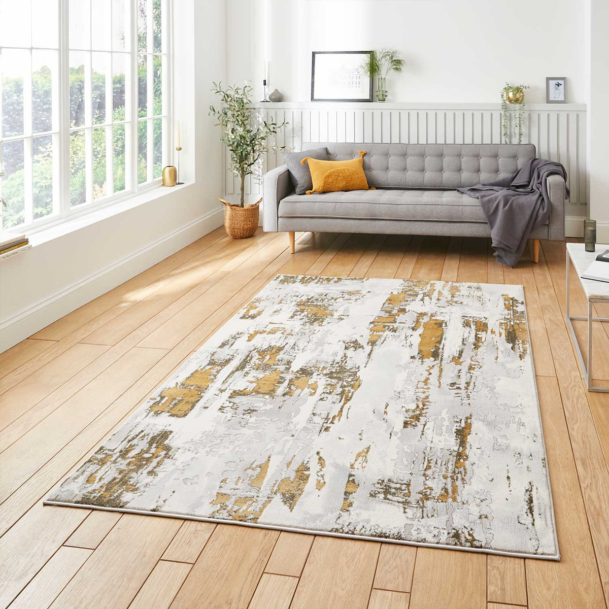 Apollo GR579 Grey Gold Rug