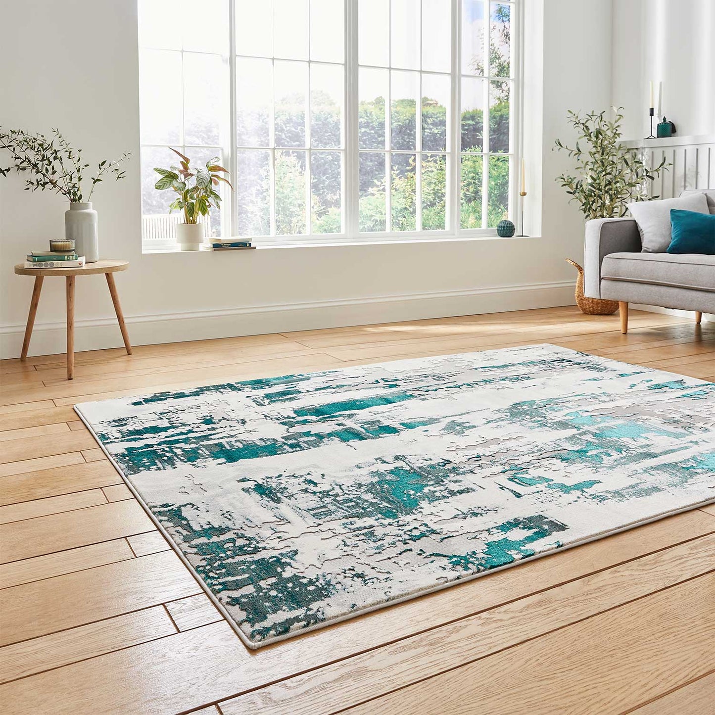 Apollo GR579 Grey/Green Rug