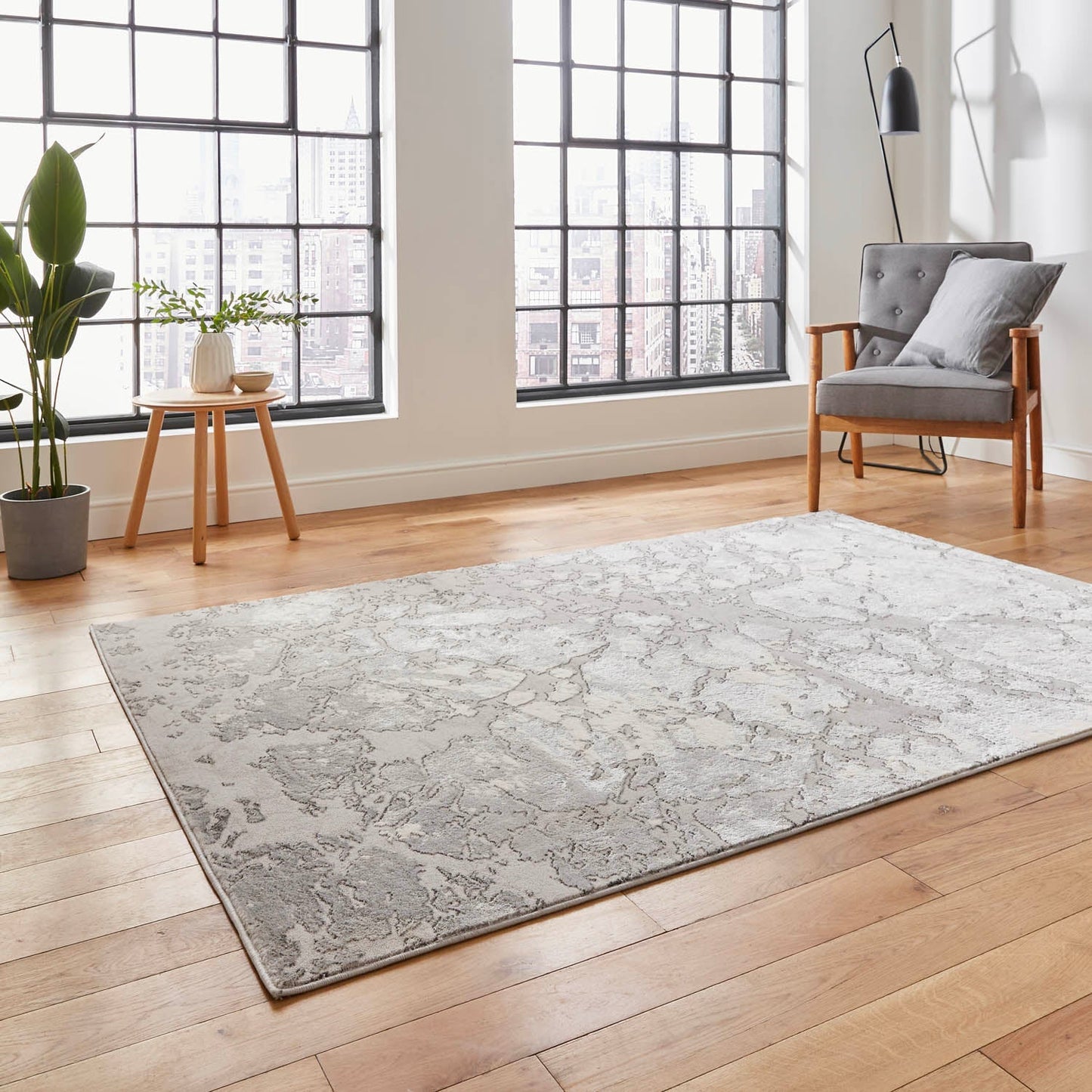 Apollo 2677 Grey/Ivory Rug