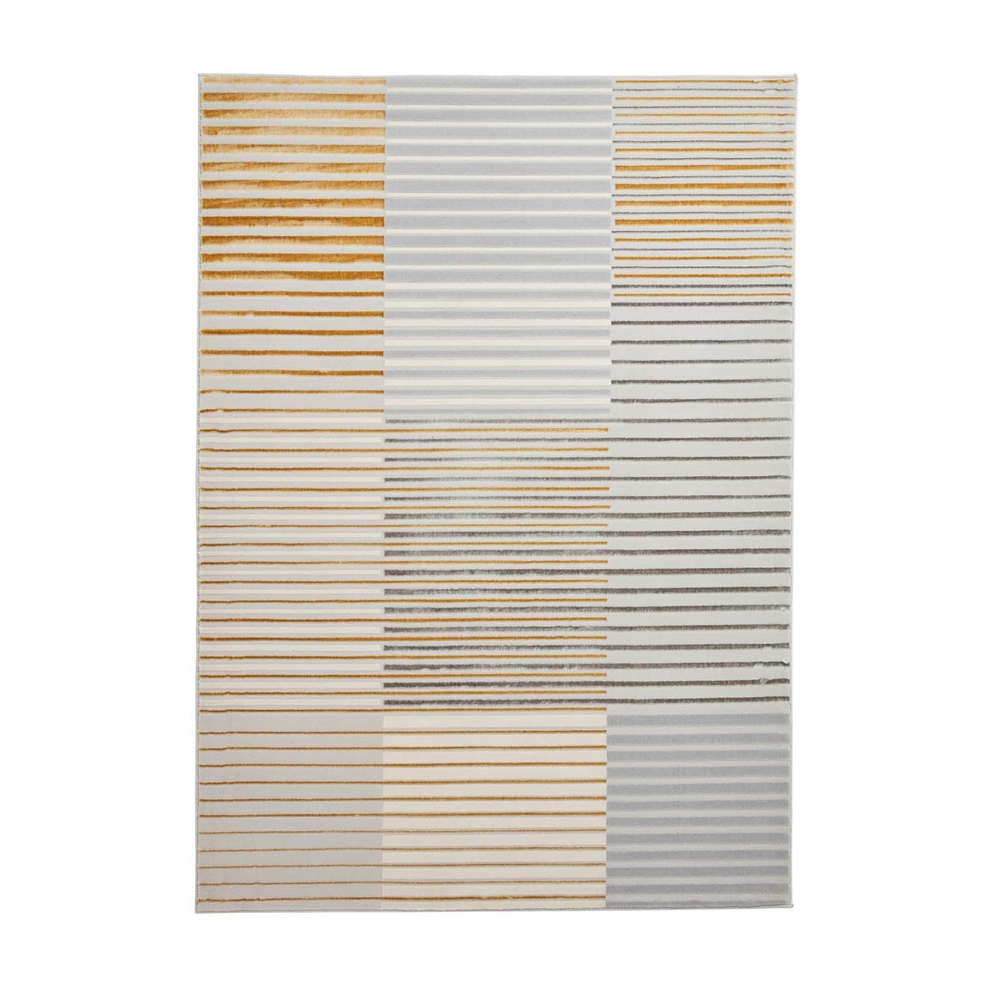 Apollo 2681 Grey/Gold Stripe Rug