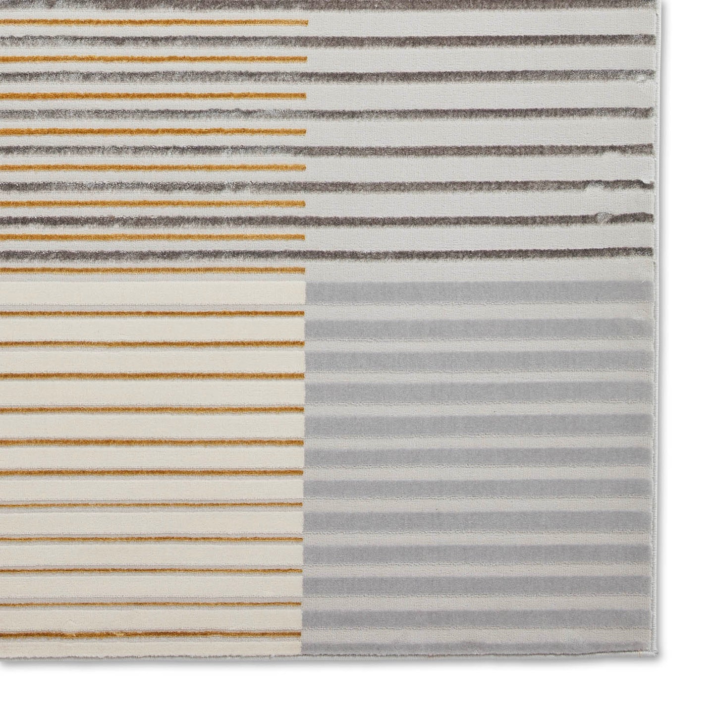 Apollo 2681 Grey/Gold Stripe Rug