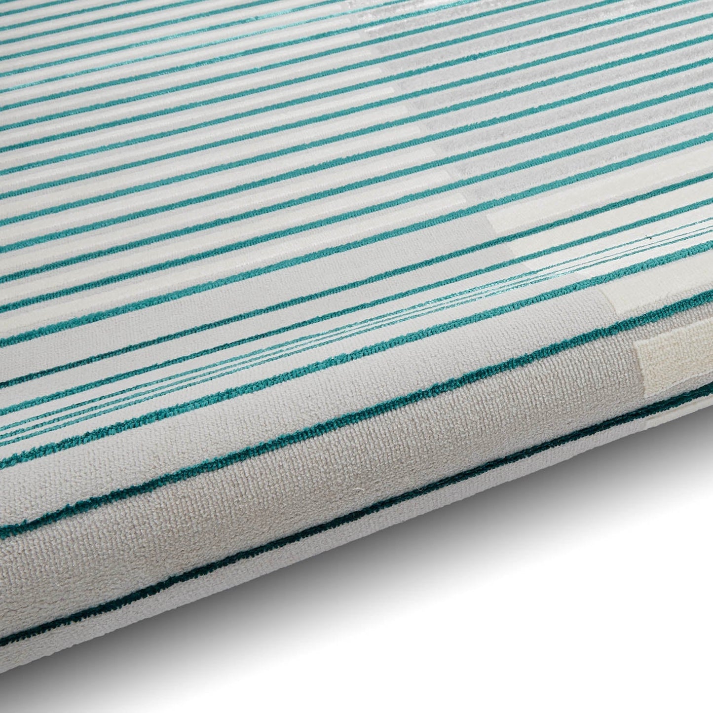 Apollo 2681 Grey/Green Stripe Rug