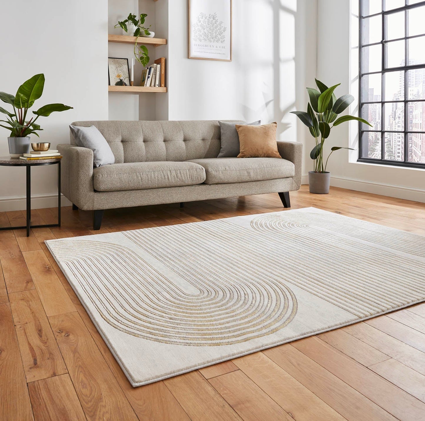 Apollo 2683 Grey/Gold Rug