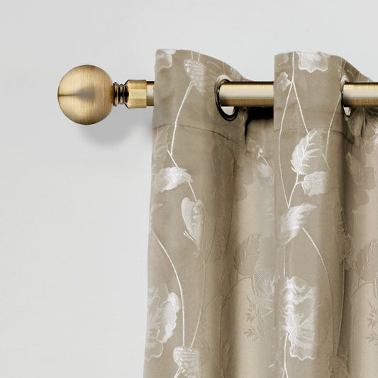 Antique Brass Ball Extendable Curtain Pole