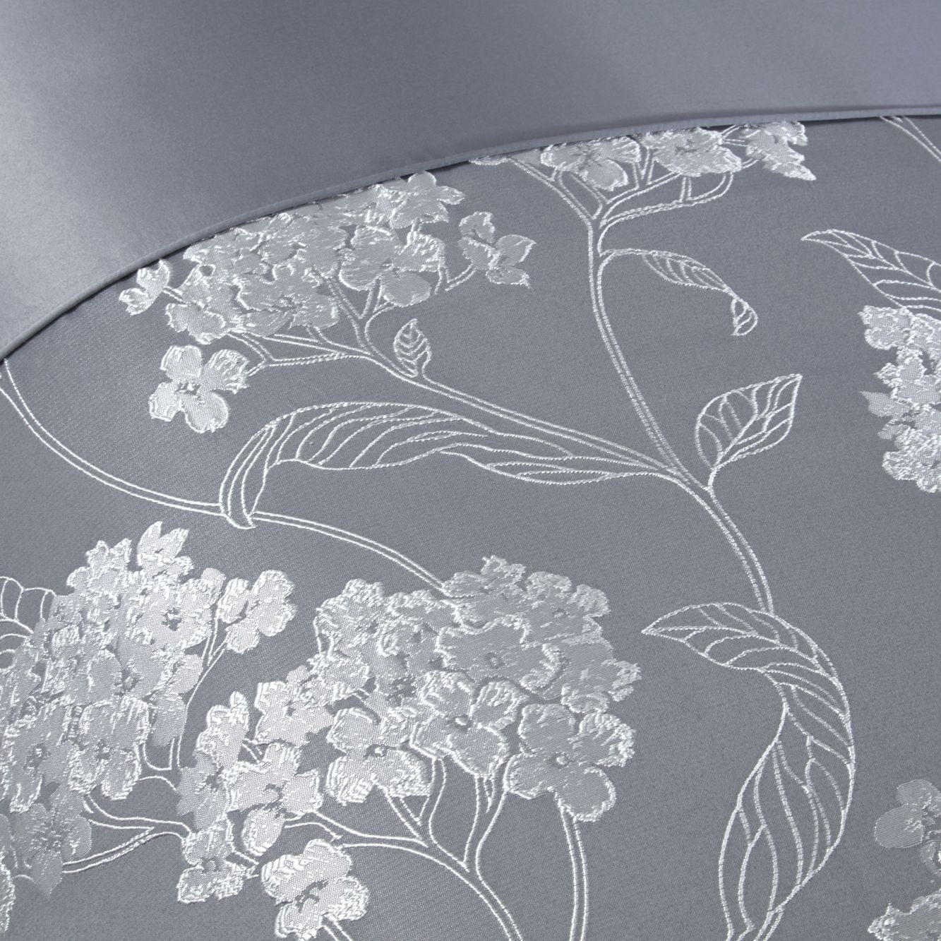 Blossom Silver Embellished Jacquard Duvet Set