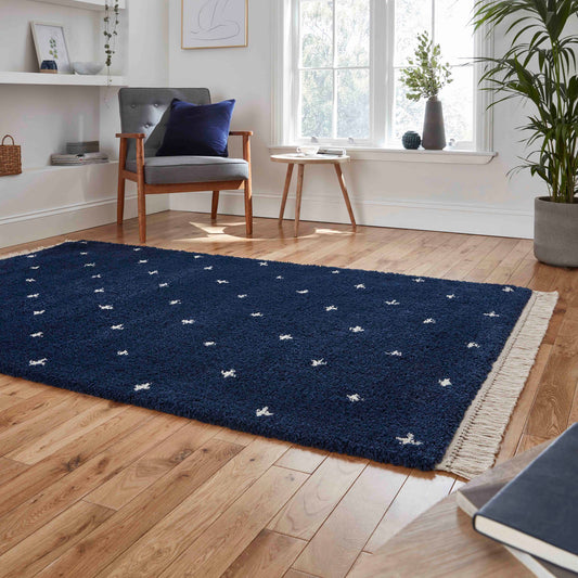 Boho A475 Navy Blue Rug