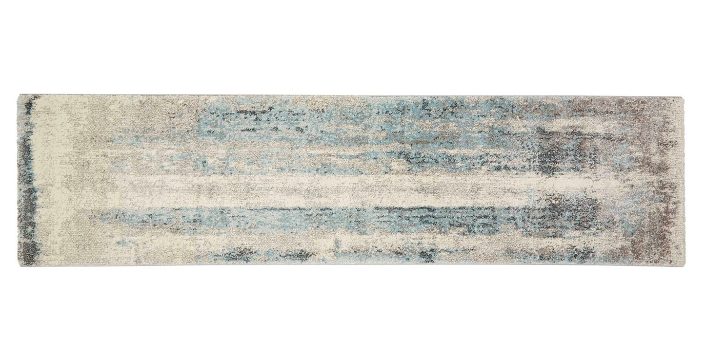 Brooklyn 8595 Ivory/Blue Runner (60cm x 230cm)