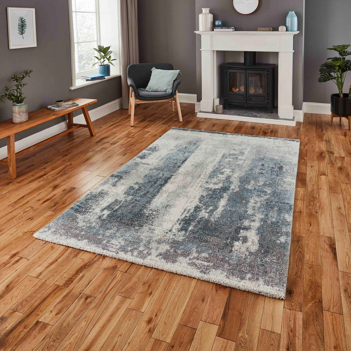 Brooklyn 8595 Ivory Blue Rug
