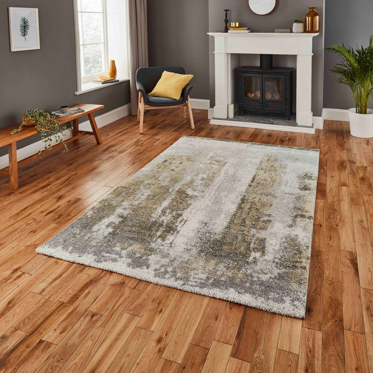 Brooklyn 8595 Ivory Yellow Rug