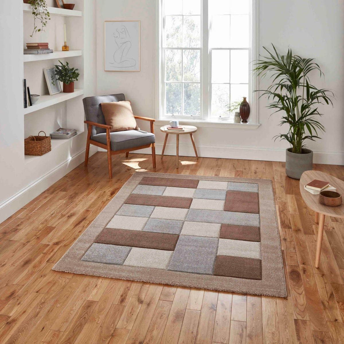 Brooklyn BRK04 Beige Grey Rug