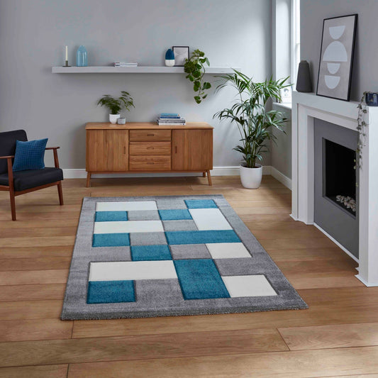 Brooklyn BRK04 Grey/Blue Rug