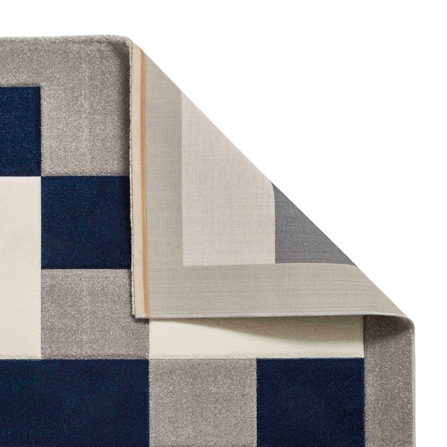 Brooklyn BRK04 Grey/Navy Rug