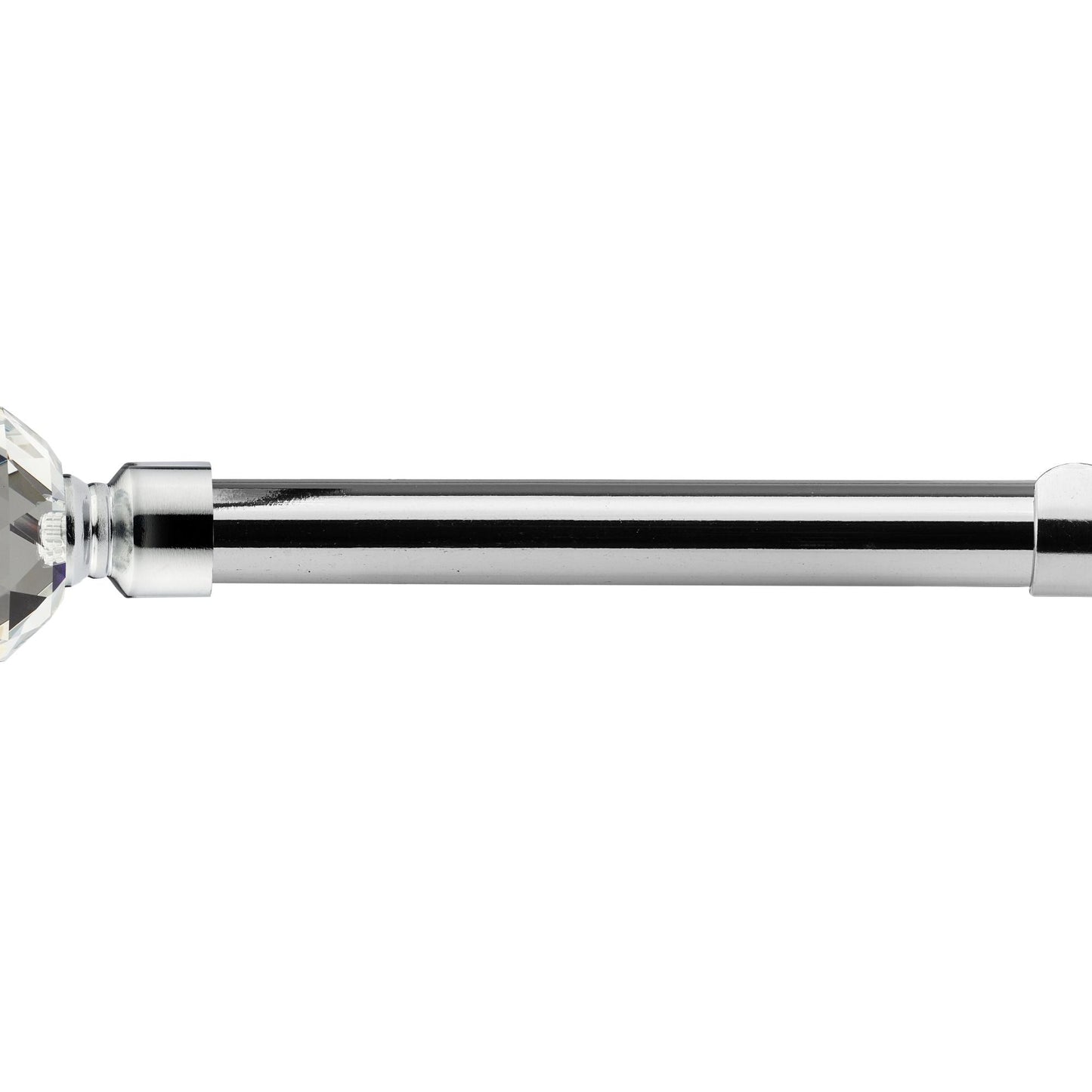 Chrome Crystal Extendable Curtain Pole