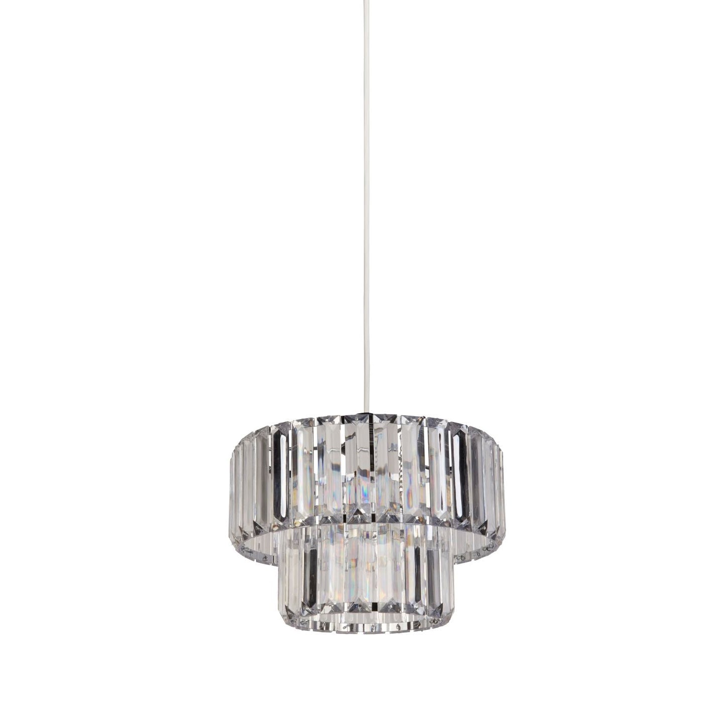 Chrome And Clear Ceiling Light Shade