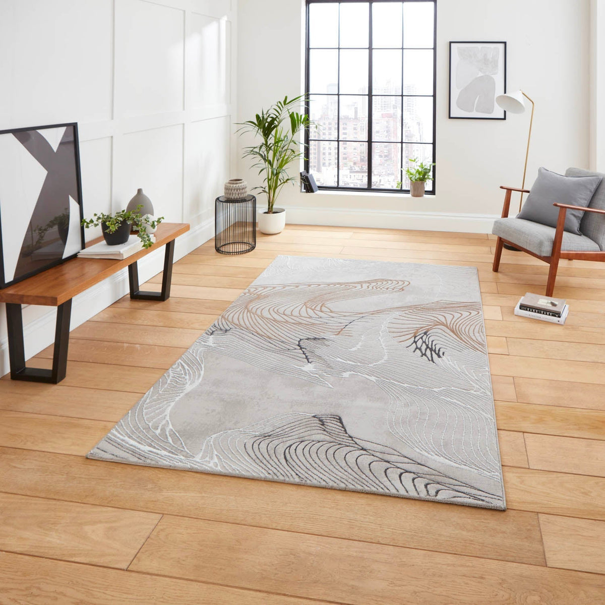 Creation 50054 Grey/Ivory Rug