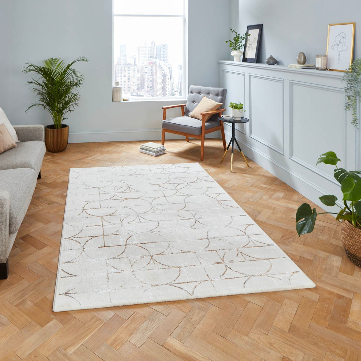 Creation G2851 Beige Silver Rug