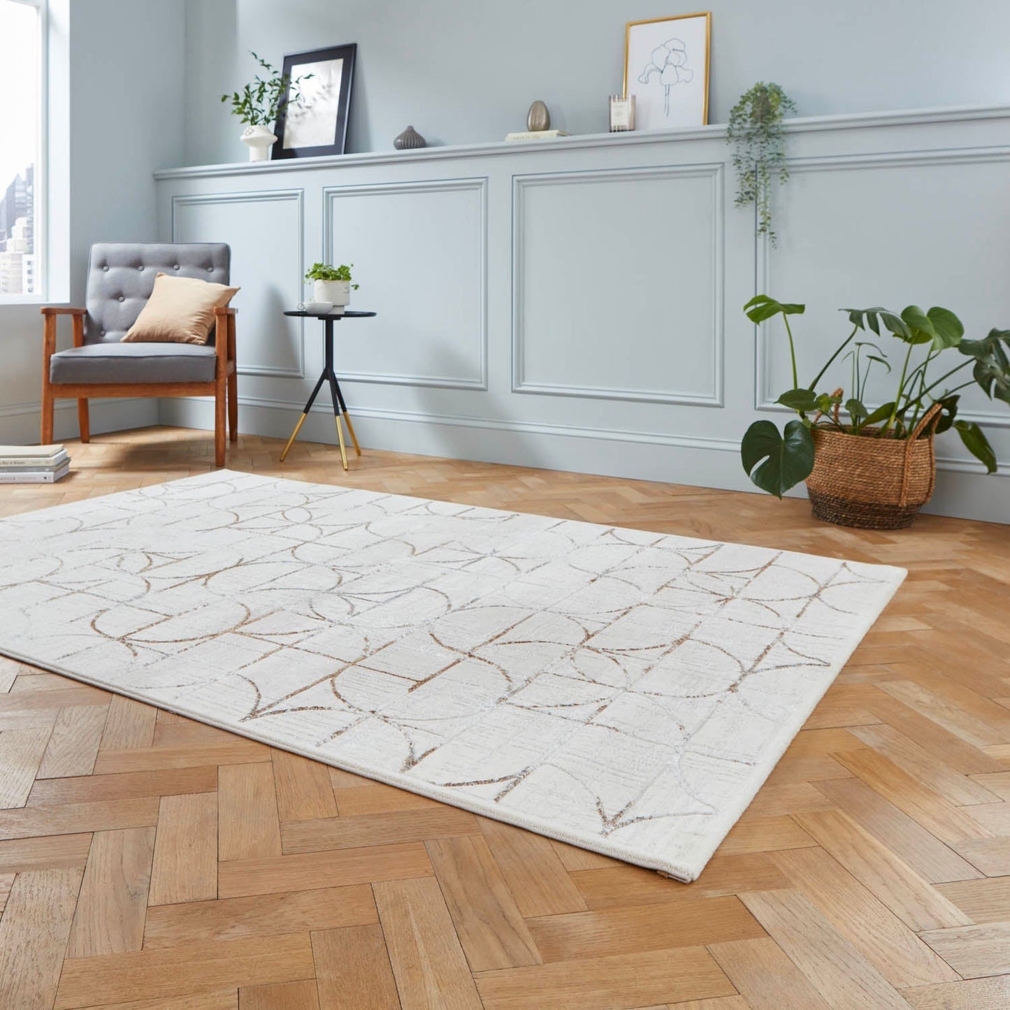 Creation G2851 Beige/Silver Rug