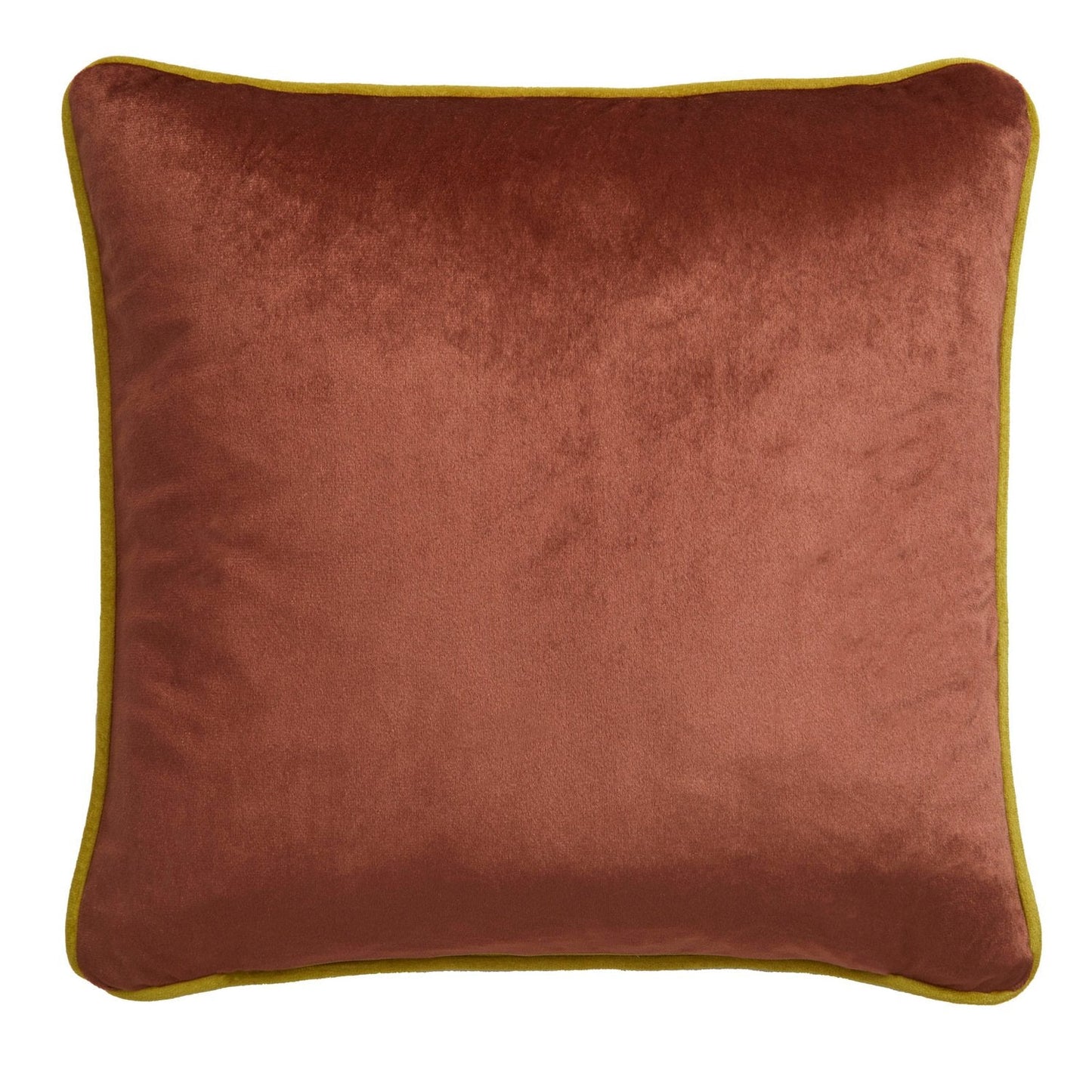 Laurence Llewelyn-Bowen Down the Dilly Terracotta Velvet Cushion (43cm x 43cm)