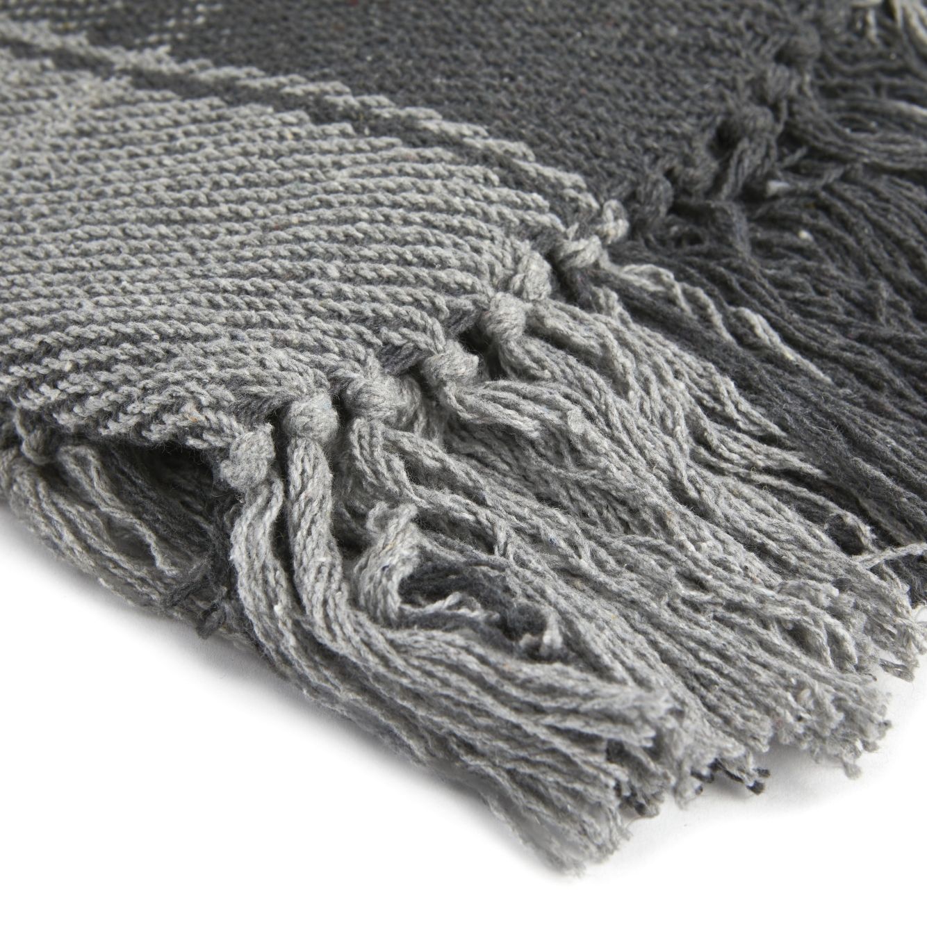 Charcoal Frisco Recycled Cotton Throw
