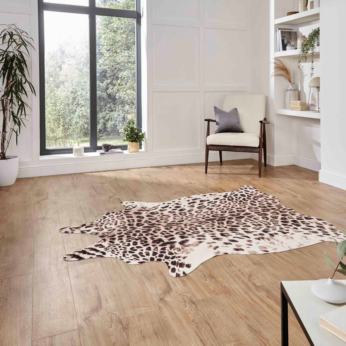 Julian Charles Faux Leopard Print Rug