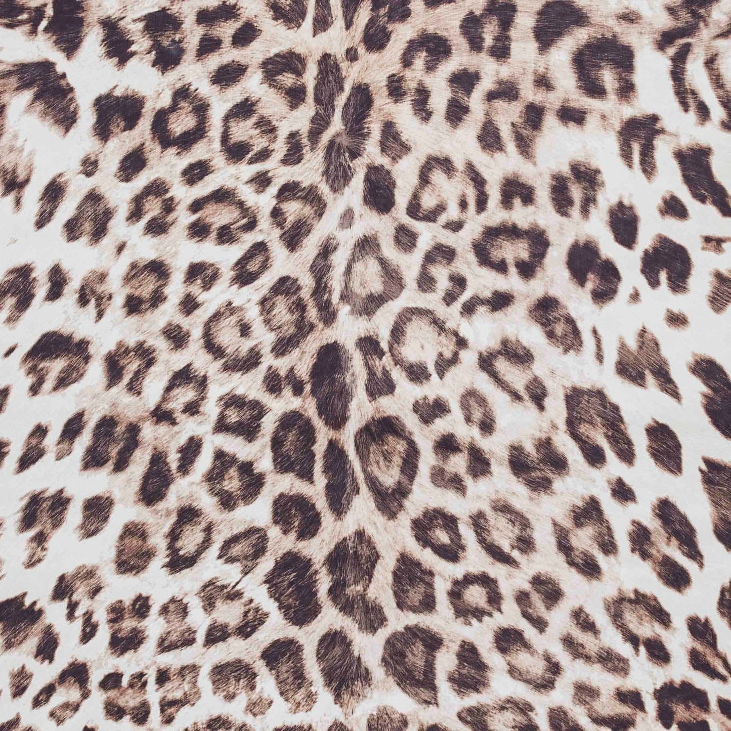 Faux Leopard Print Brown Rug