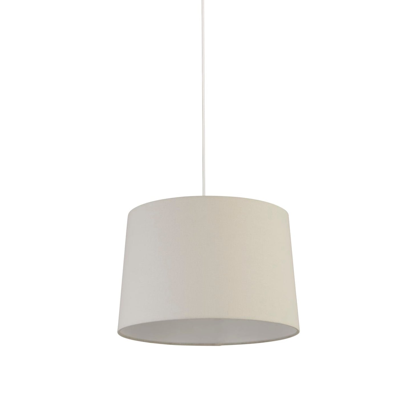 Ivory Tapered Linen Light Shade 38cm