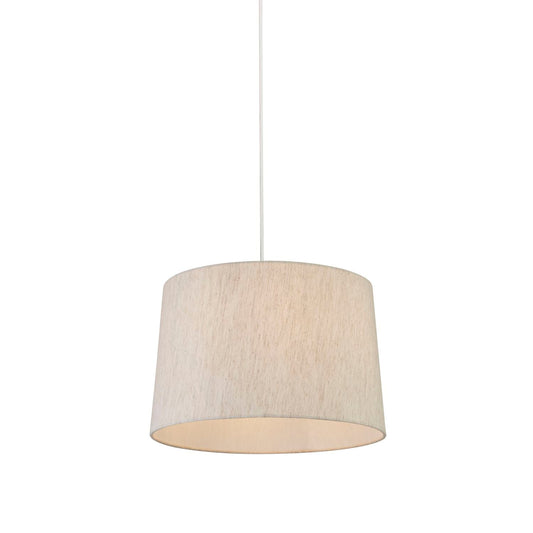 Taupe Tapered Linen Light Shade (38cm)