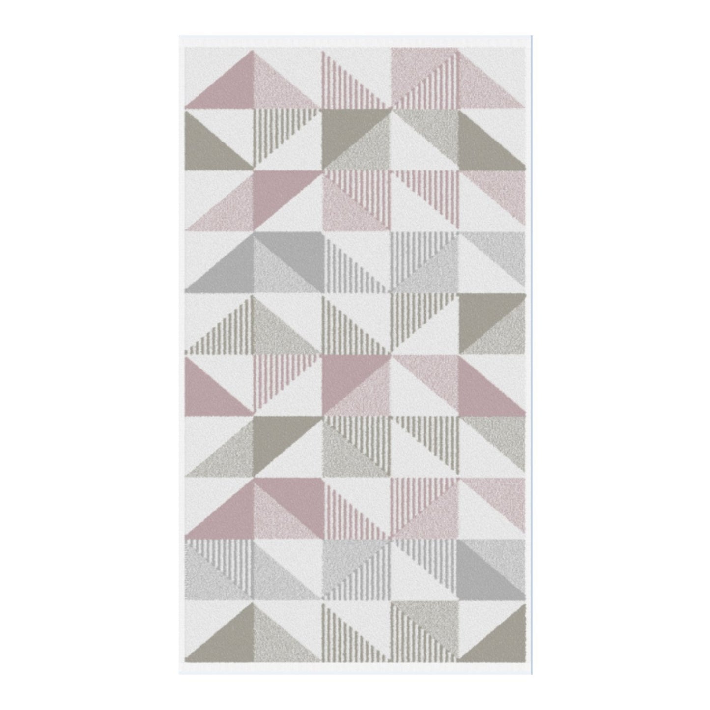 Hendra Pink/Grey Geometric 550gsm Cotton Towels