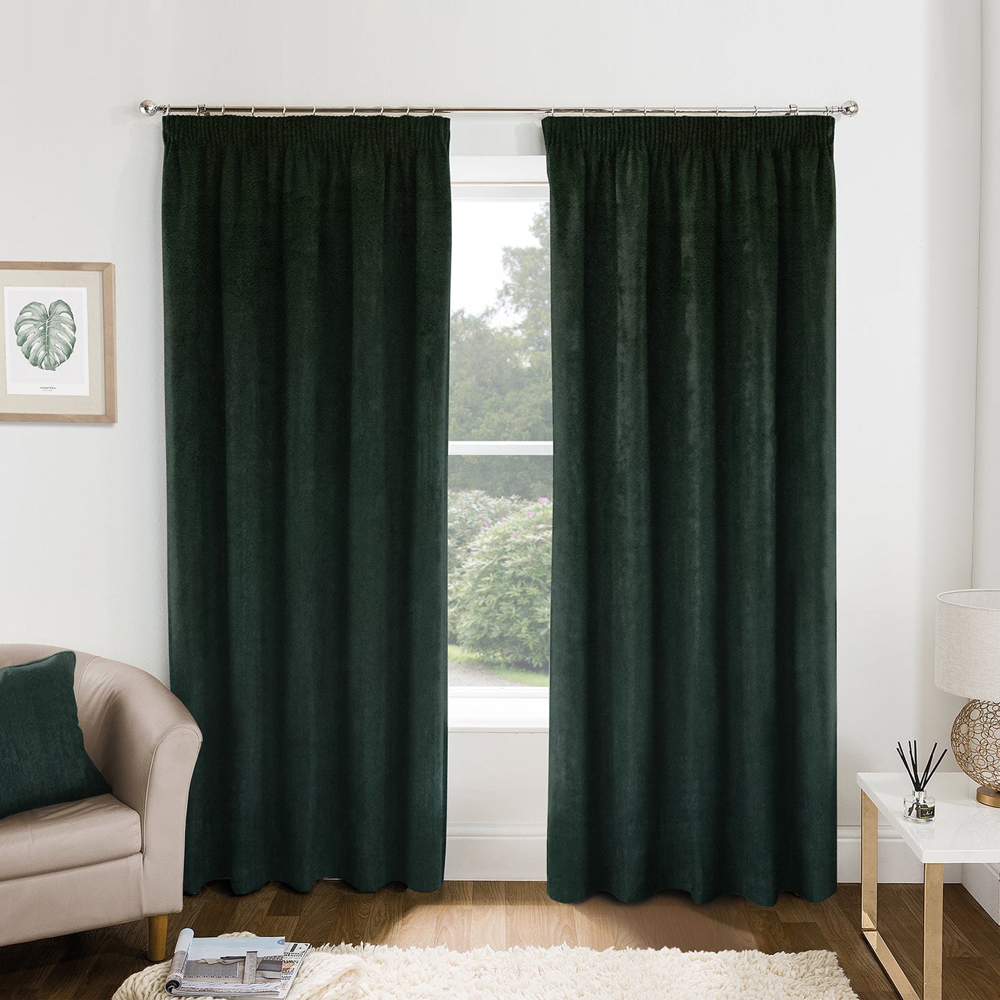 Heritage Bottle Green Made to Measure Curtains