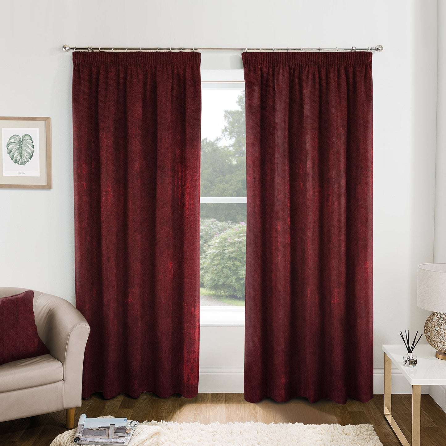 Heritage Burgundy Made to Measure Curtains
