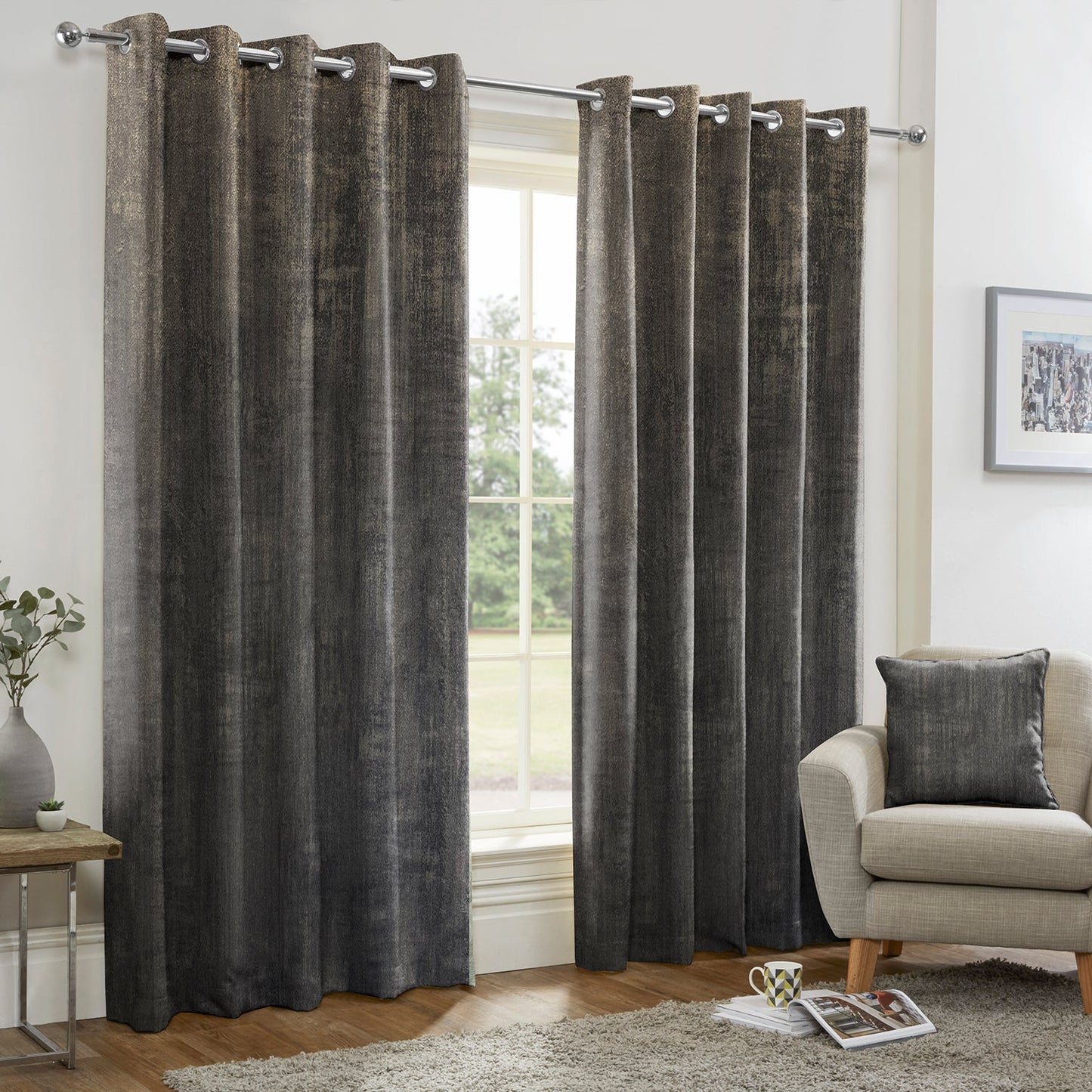 Heritage Steel Made to Measure Curtains