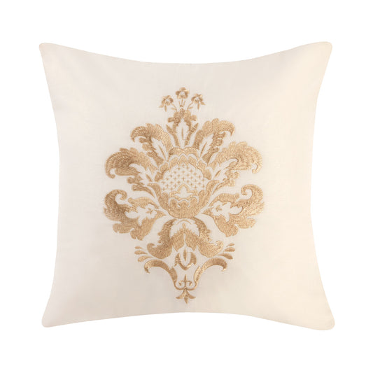 Amalfi Ivory Jacquard Square Cushion (40cm x 40cm)