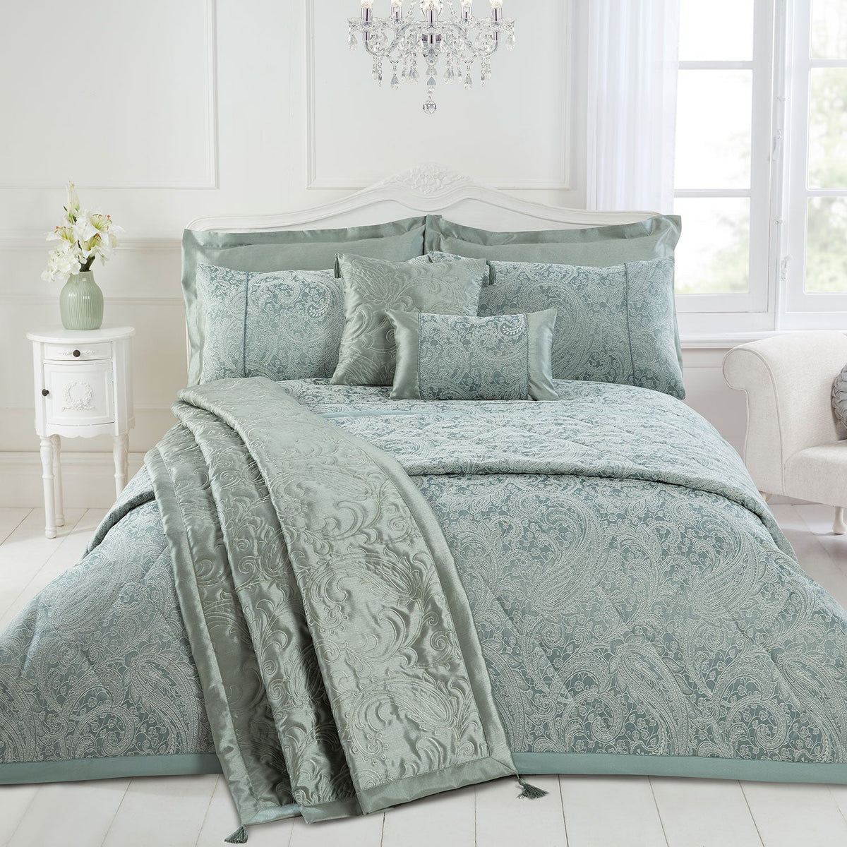 Paisley Soft Luxury Cotton Rich Jacquard Duvet Cover