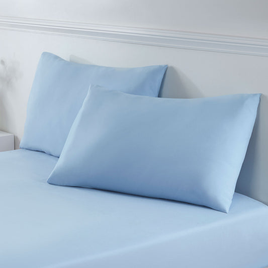 Blue Super Soft Easycare Housewife Pillowcases (Pair)