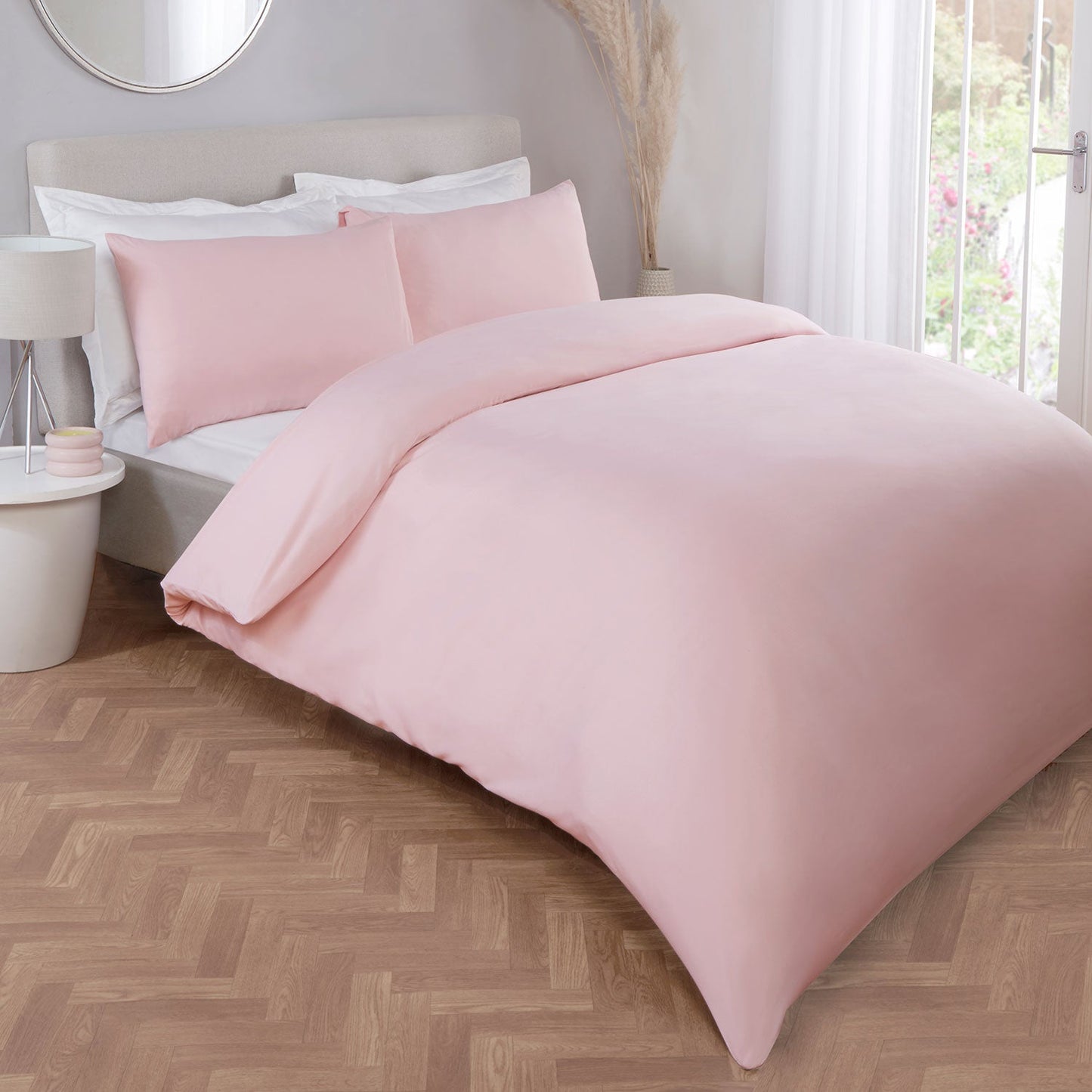 Blush Pink Super Soft Easycare Duvet Set