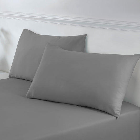 Charcoal Grey Super Soft Easycare Housewife Pillowcases (Pair)