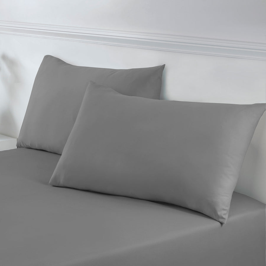Charcoal Super Soft Easycare Housewife Pillowcases (Pair)